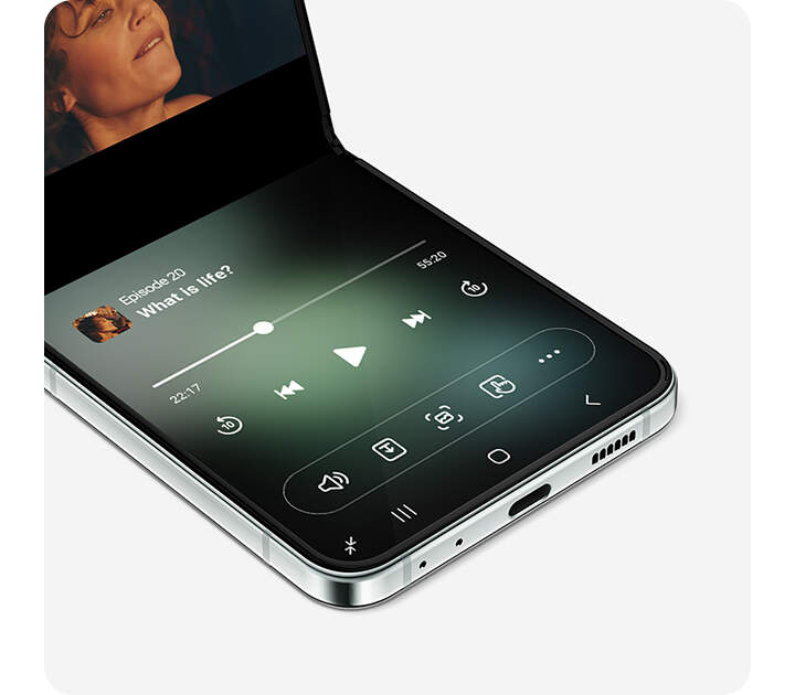 Samsung Galaxy Z Flip5 počúvanie hudby