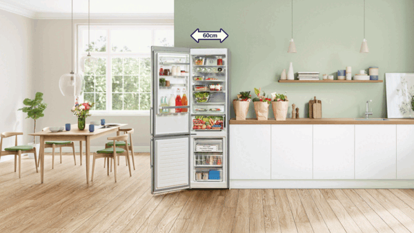 Neplýtvejte místem v kuchyni. Chladničky Bosch s technologií Perfect Fit Perfect_fit-gif