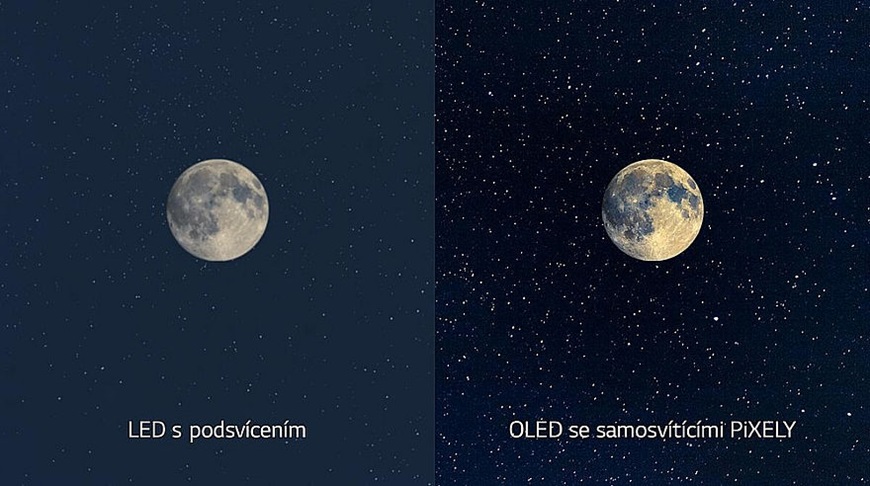 OLED: Dokonalá čierna (nielen) na vašom televízore LG porovnanie OLED TV a LED TV