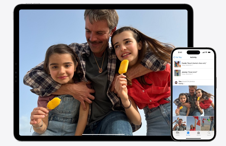 iPad a iPhone s fotografiou otca a dcér s nanukmi