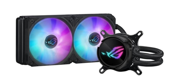 chladič ASUS s RGB prvkami