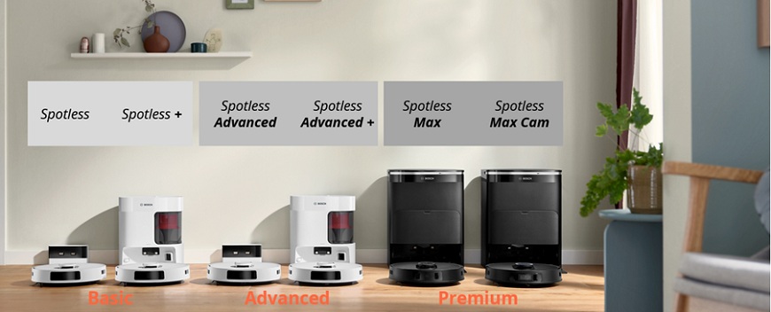 Bosch robotické vysavače z řady Spotless