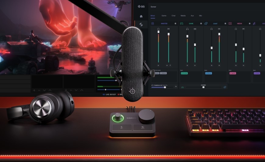SteelSeries: Dánska legenda, ktorá mení svet herného vybavenia mikrofon SteelSeries