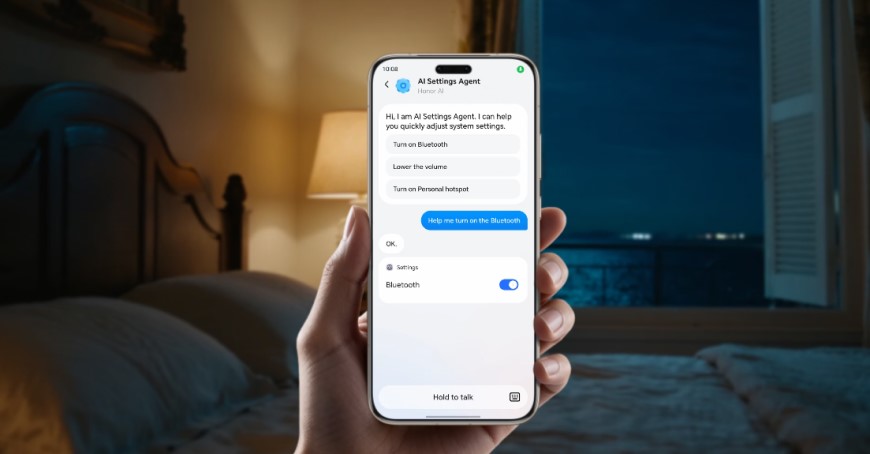 HONOR Magic8 Pro a Magic8 Lite: Dvojitý úder nových technológií mieri na Slovensko HONOR Magic8 Pro v ruke.