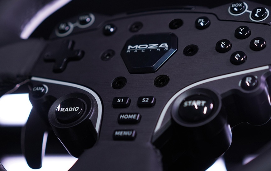 Pripravení usadnúť za volant? Moza Racing: skvost pre všetkých, ktorí chcú pretekať naplno detail volantu Moza Racing