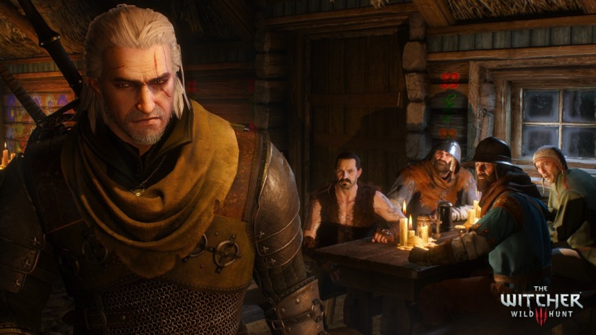 Zaklínač 3 znovu ožíva. Čaká nás nové DLC alebo ide len o dokonale pripravenú ilúziu? Geralt z Rivie stojí v miestnosti.