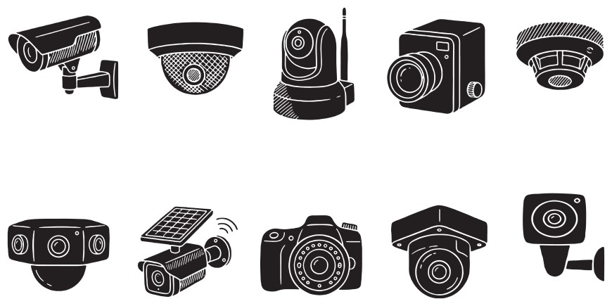 ilustrácie IP kamier podľa konštrukcie