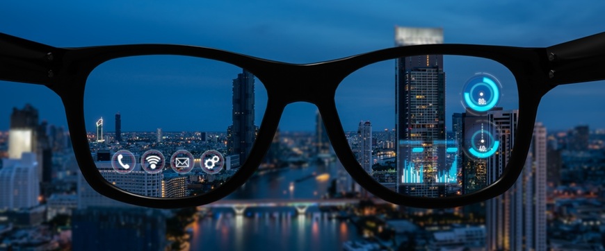 Inteligentné okuliare od Samsungu by mohli vedieť prekladať jedálny lístok priamo z okuliarov Pohľad na mesto cez inteligentné okuliare