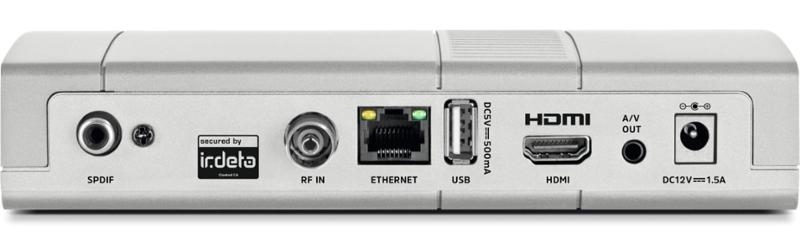 Ako vybrať a zapojiť set-top box? Strieborný set-top-box s USB.