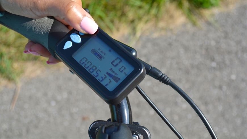 Nastavovanie režimu pomoci na elektrobicykli.