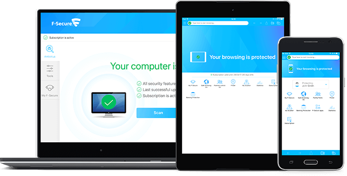 Ako zvládnuť bezpečnostné hrozby vo Windowse a Androide? ukážka antivírusového programu F-Secure na počítačoch
