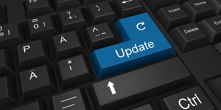 Ako zvládnuť bezpečnostné hrozby vo Windowse a Androide? tlačidlo update na klávesnici, detail