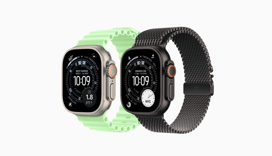 Prečo si zaobstarať Apple Watch? Farebné zelené a čierne vyhotovenie Apple Watch vedľa seba.