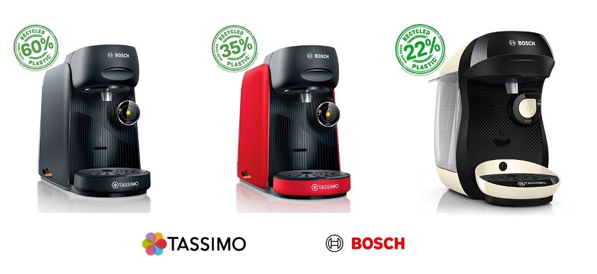Bosch Green Collection: Dajte prírode zelenú Kávovary Tassimo v roôznych farebných prevedeniach vedľa seba.