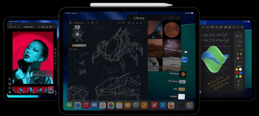 Ukážka tvorby na displeji Apple iPad