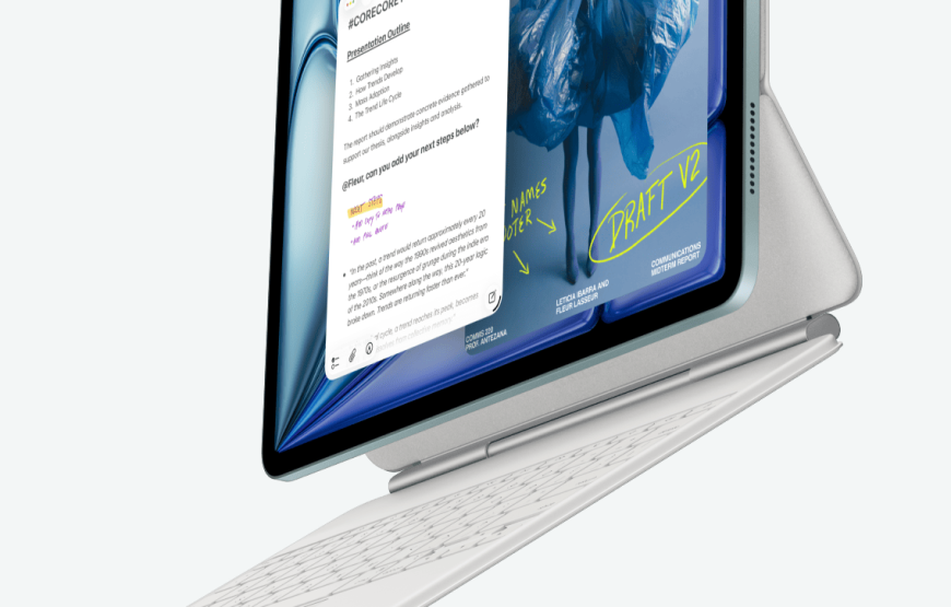 Apple iPad s pripojenou klávesnicou Magic Keyboard