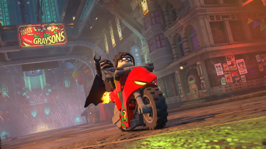 LEGO Batman: Legacy of the Dark Knight – Gotham z kociek ťa potrebuje! LEGO Batman a Robin na motorke