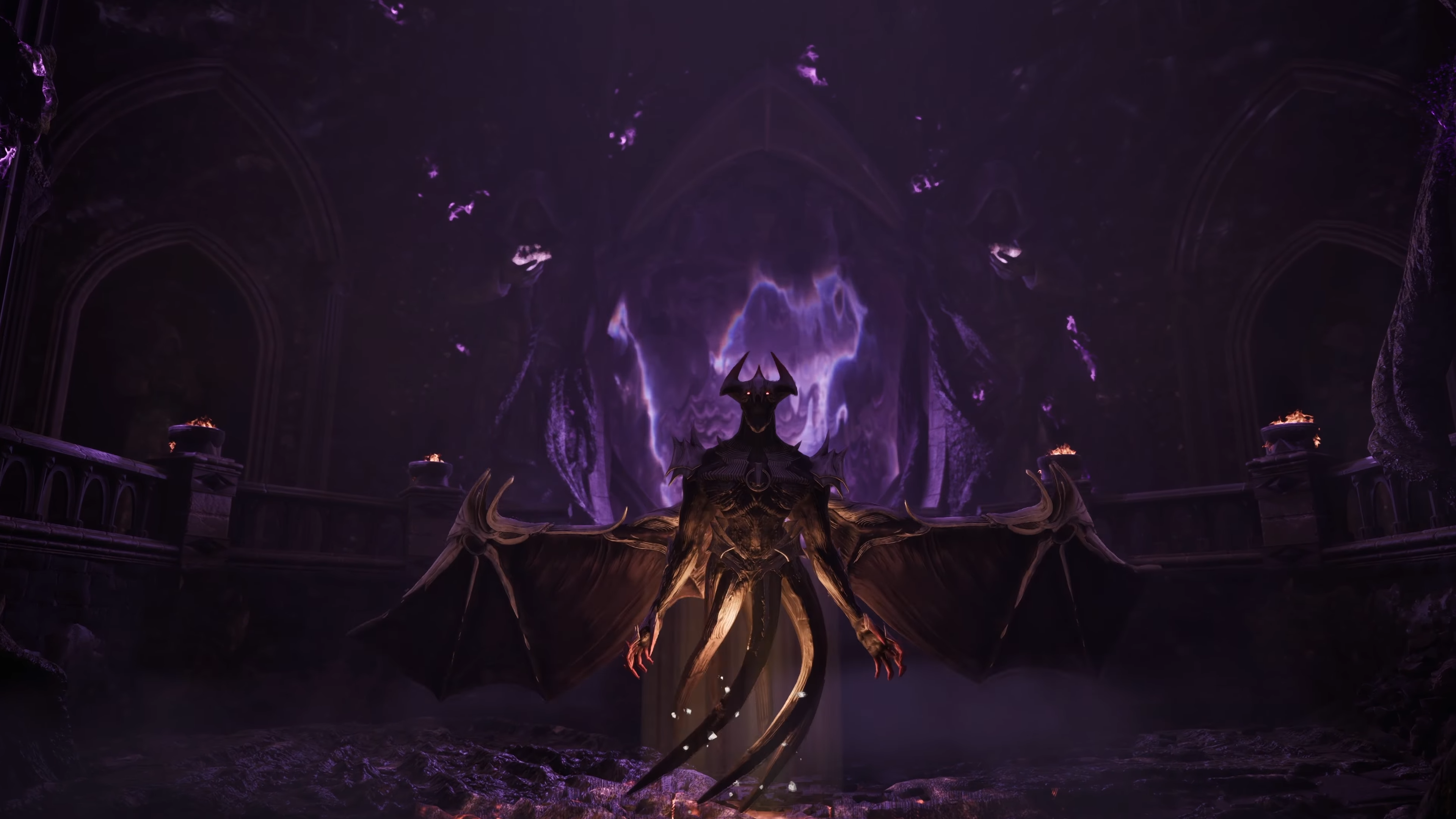 Screenshot z hry Gothic Remake - vznášajúci sa démon