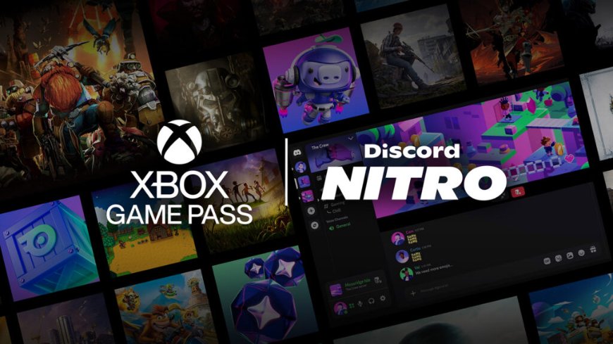 Xbox Game Pass – naskoč na zelenú hernú vlnu Logá Xbox Game Pass a Discord NITRO na pozadí koláže z obrázkov z videohier