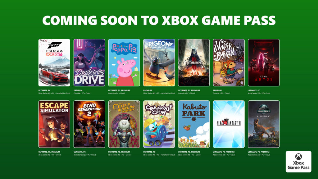 Přehled her přidaných do Xbox Game Pass v květnu 2026