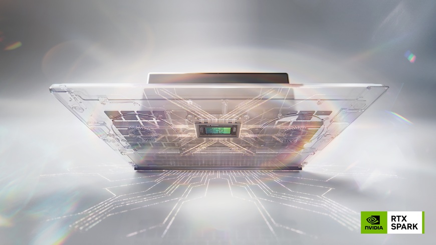 NVIDIA RTX Spark: Superčip, ktorý zažne novú éru AI výkonu Superčip NVIDIA RTX Spark, vpravo dole logo NVIDIA RTX Spark