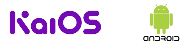 logá operačného systému KaiOS a Android