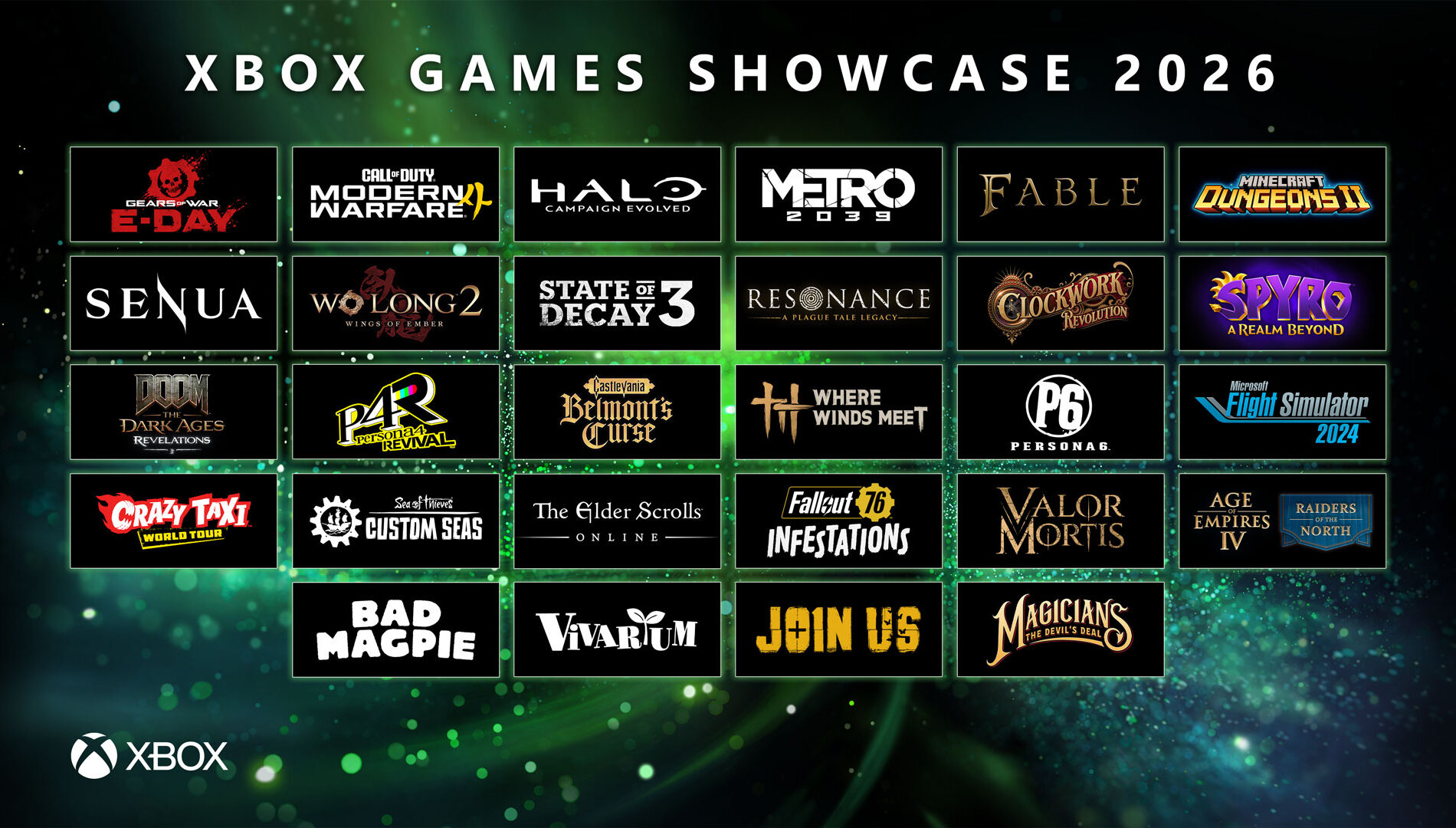 Zoznam hier prezentovaných na Xbox Games Showcase
