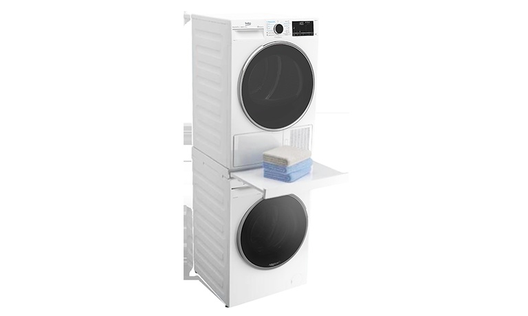 Neviete si rady s výberom medzikusu? Stavte na univerzálne modely Beko Práčka a sušička Beko spojené medzikusom.