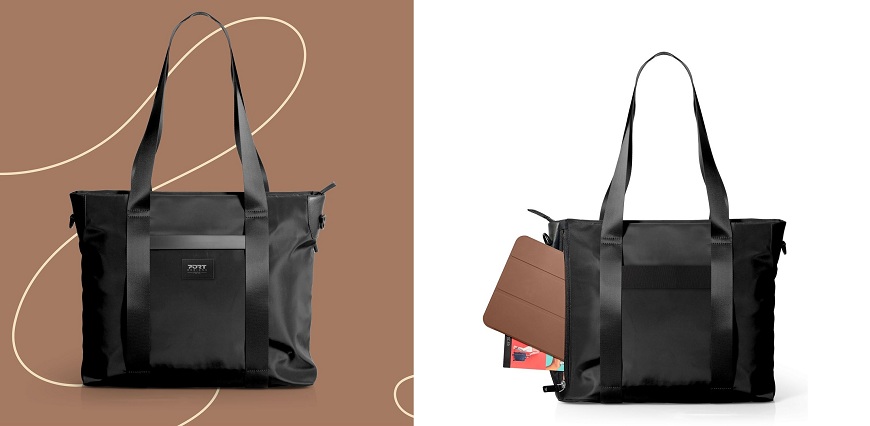 PORT DESIGNS Muse Signature ECO: Elegantné riešenie pre notebook aj každodenný život Dámská černá taška přes rameno PORT DESIGNS Muse Signature ECO 16