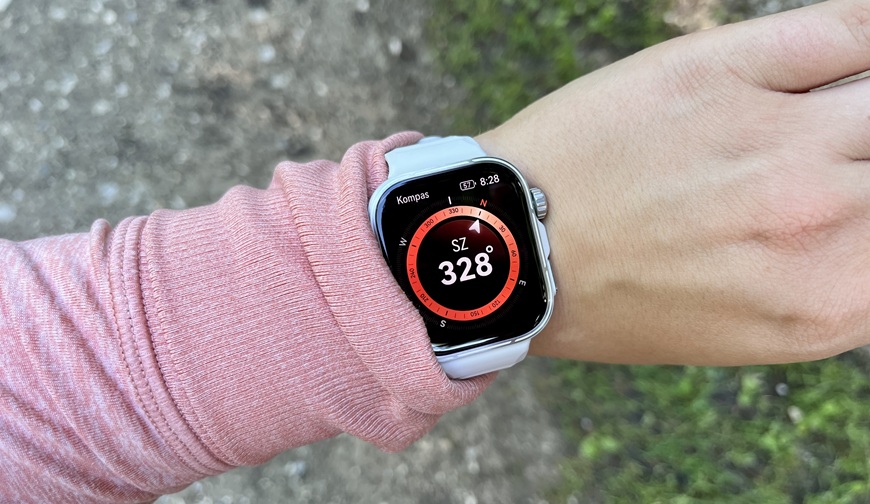 Recenzia: Inteligentné hodinky Huawei Watch Fit 5 Pro zaujmú vzhľadom aj pokročilými zdravotnými funkciami kompas na hodinkách Huawei Watch Fit 5 Pro