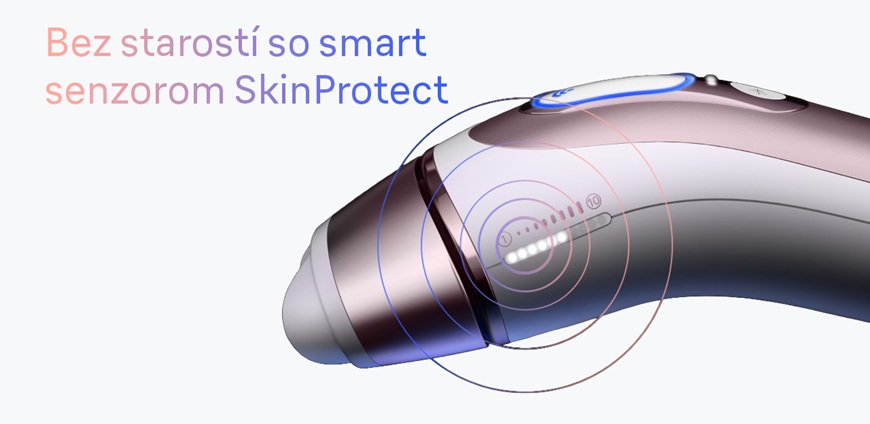 pohľad na prednú časť epilátora Braun skin-i-expert