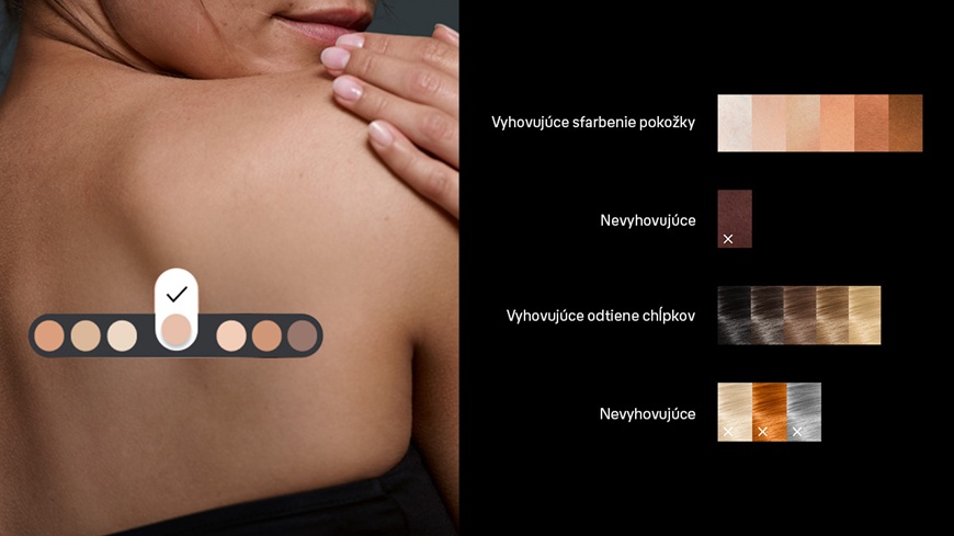 technológia SmartSkin Protect Sensor vyberá intenzitu ošetrenia
