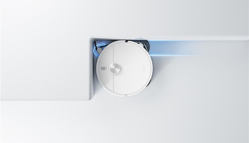 Robotický vysávač Xiaomi Robot Vacuum H50 Pro vysáva bezchybne rohy miestnosti