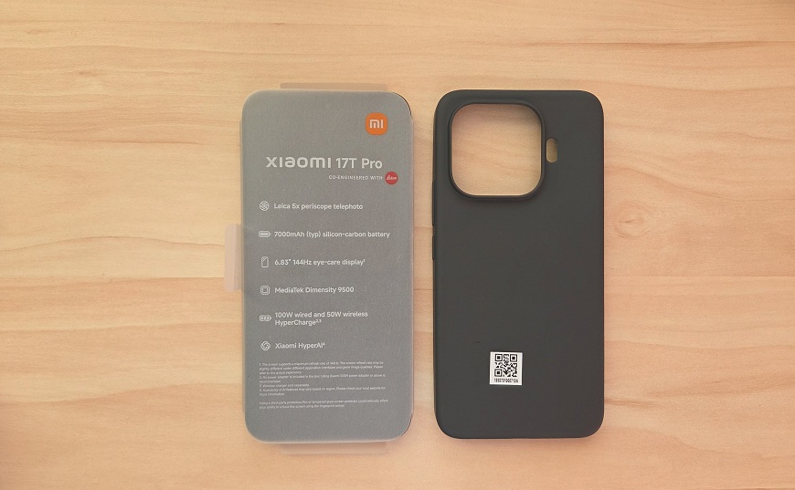Xiaomi 17T Pre po rozbalení aj so silikónovým obalom.