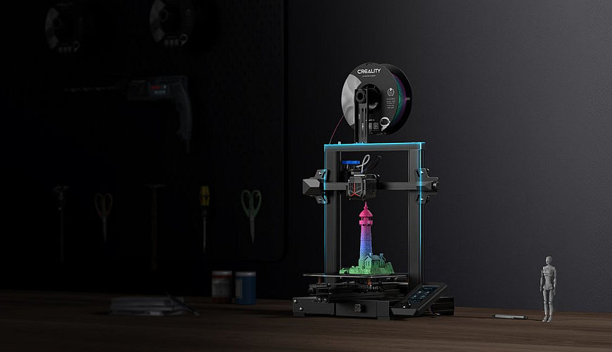 Ako vybrať 3D tlačiareň? 3D tlačiareň Creality vytvára farebnú repliku majáka a domčeka