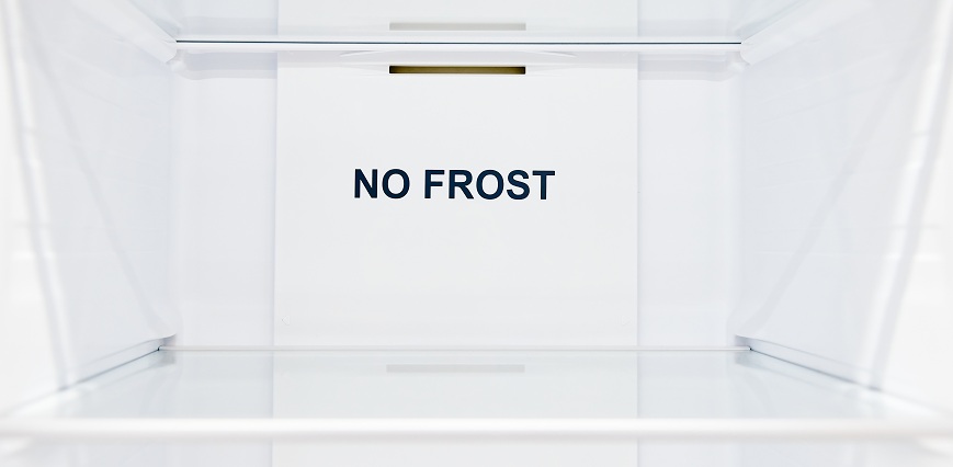  No Frost na zadnej stene chladničky.