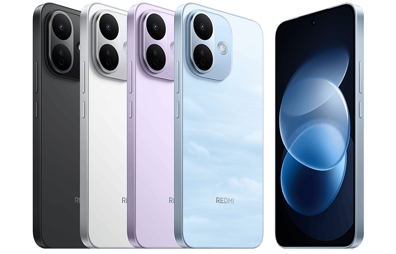 Modely Redmi Note 17 a Redmi Note 17 v rôznych farebných variantoch.