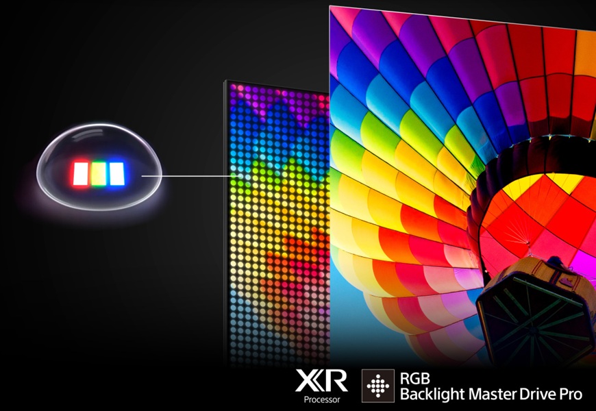 Sony True RGB mení obraz televízorov! Ako funguje nové RGB LED podsvietenie? detail diód na televízore Sony