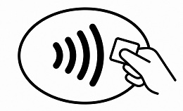 Ako platiť mobilným telefónom? Symbol pre bezkontaktnú platbu.