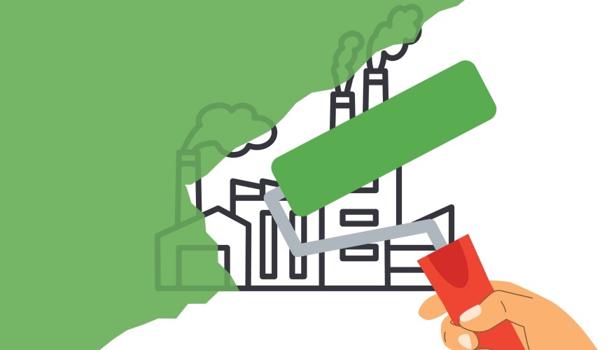☘️ Čo je greenwashing, ako ho spoznať a aké zmeny prináša nová smernica EÚ? Ilustrácia greenwashingu