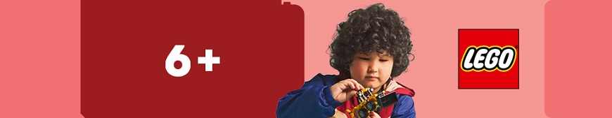 Stavebnica LEGO® prichádza do NAY: Od prvých kociek až po monumentálne sety pre dospelých Banner LEGO pre vekovú kategóriu 6+.
