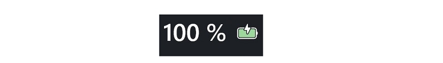 Ako predĺžiť životnosť batérie v notebooku? Symbol batérie nabitý na 100 %