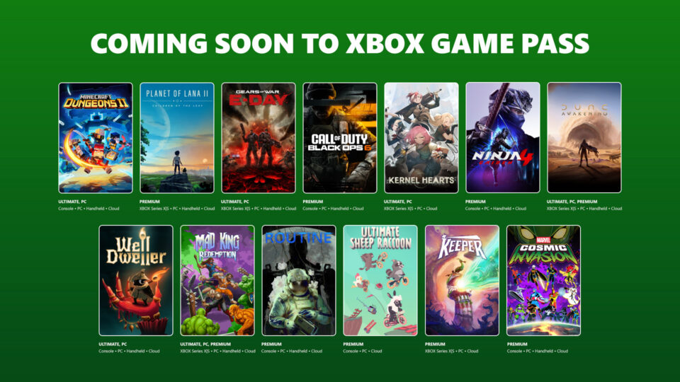 Výpis hier pridaných v septembri do Xbox Game Pass