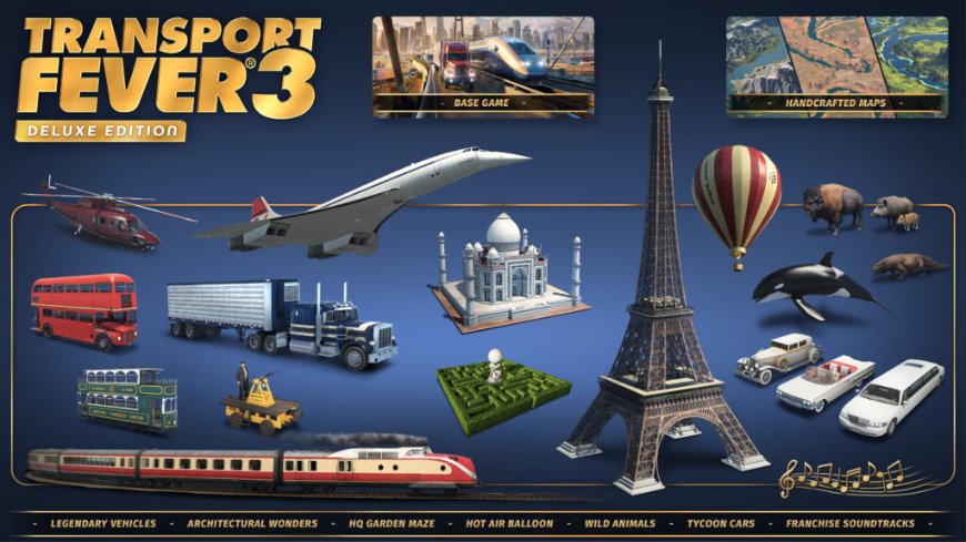 Obsah Deluxe Edition Transport Fever 3