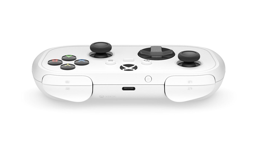 Xbox Nano Controller – nový ovládač do každého vrecka Ležiaci ovládač Xbox Nano Controller, pohľad spredu