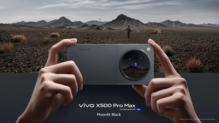 Chcete fotky jako ze zrcadlovky? Mrkněte na fotomobily vivo X500, X500 Pro a X500 Pro Max vivo x500 pro s pozadím krajiny