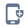 ikona mobilného telefónu so znamienkom plus