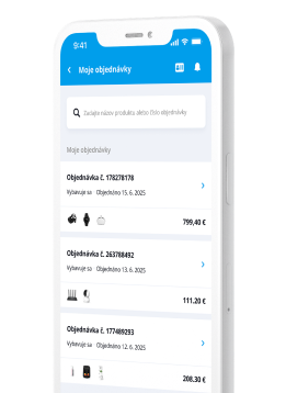 prehľad nákupu v mobilnej aplikácii NAY