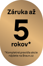 Predĺžená záruka Braun až 5 rokov