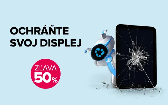 zľava 50 % na ochranu displeja